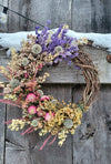 Four Seasons 14" Dried Flower Grapevine Wreath
